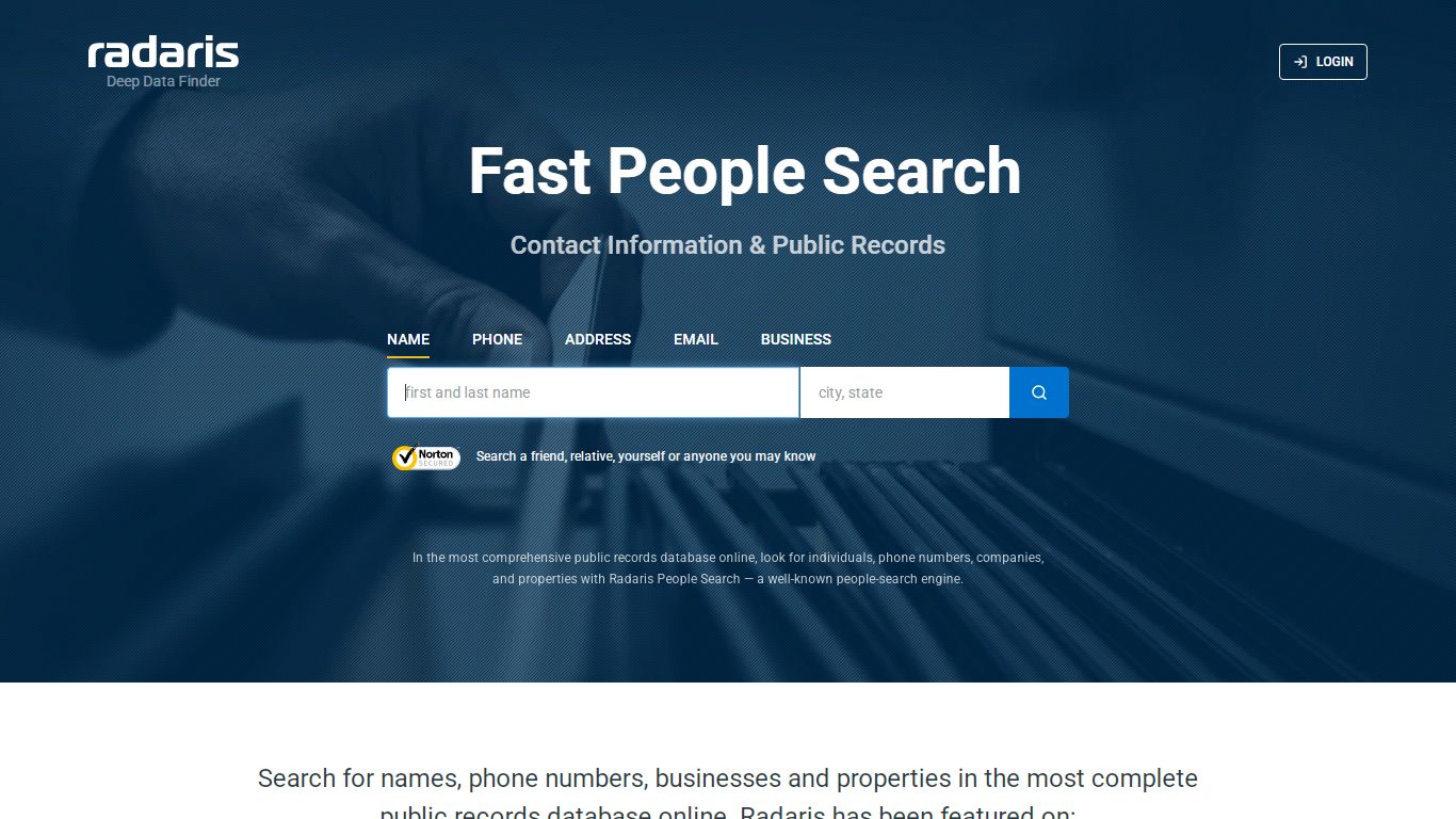 People Search - Find People Fast and Free | Radaris